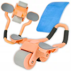    RULLO ABS TRAINER PER MUSCOLI ABS PILATES FITNESS TAPPETINO RUOTA ESERCIZI