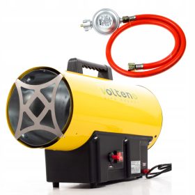    STUFA A GAS 30kW RISCALDATORE GIALLO CORPO IN METALLO FORTE ECONOMICO