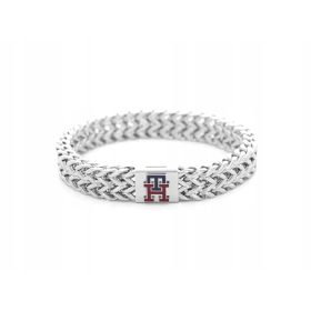    TOMMY HILFIGER BRACCIALE UOMO 2790462 ARGENTO, ELEGANTE ACCIAIO INOSSIDABILE