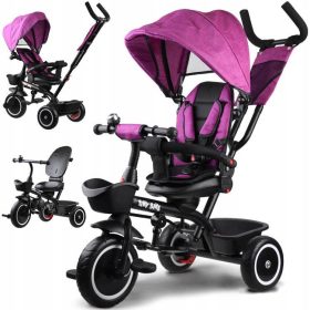  Tiny Bike 3in1 triciclo rosa con tetto SP0650