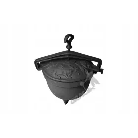  CUCINA DA CACCIA N. 3 - 5L GHISA PER FALÒ COPERCHIO RETRO
