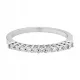  ANELLO IN ORO BIANCO 0.585 con 11 DIAMANTI 0.27ct + CERTIFICATO IGI