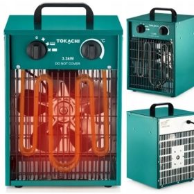    STUFA ELETTRICA 3in1 FARELKA TERMOSTATA 3,3kW PORTATILE POTENTE 3300W