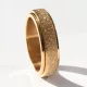  ANELLO IN ORO OPACO, anello rotante in acciaio chirurgico antistress