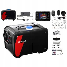    RISCALDATORE OLIO 8KW 230V 12/24V RISCALDAMENTO DI PARCHEGGIO POTENTE SOFFIATORE LCD