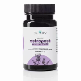   Capsule di Estratto di Cardo Mariano Forte da 200mg di Silimarina - Supliiv, Confezione da 60