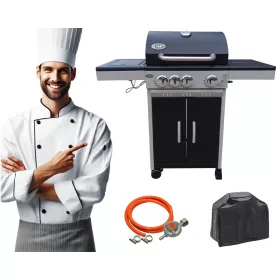    DEKRAFT GAS GRILL 3+1 BRUCIATORI GRIGLIA IN GHISA + COPERCHIO DE (NEBRASKA)