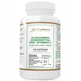   AltoPharma Glucosamina Condroitina MSM Vitamina C - 120 Capsule per Ossa e Articolazioni Forti