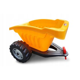    PILSAN RIMORCHIO TRATTORE A PEDALI GRANDI CON ASSE IN METALLO, GIALLO