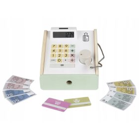    Un set in legno per il gioco del negozio - REGISTRATORE DI CASSA