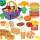  Verdura da tagliare con velcro in cestino Set Cucina Shop per bambini 26 pz
