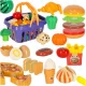  Verdura da tagliare con velcro in cestino Set Cucina Shop per bambini 26 pz