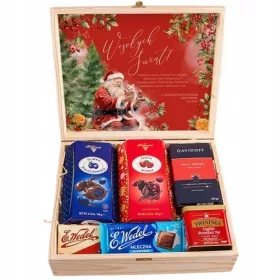    CESTINO REGALO REGALO DI NATALE IN SCATOLA PREMIUM con Signature, rosso