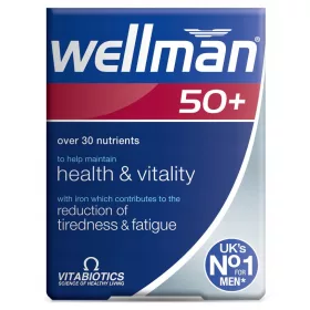   Wellman 50+ Vitabiotics: Integratore per Uomini Oltre 50 Anni, 30 Compresse
