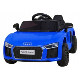   Audi R8 a batteria per bambini Blu + Telecomando + EVA + Avvio gratuito + MP