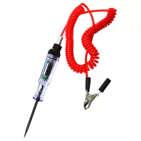    Tester per circuiti automobilistici, filo a molla rosso digitale per testare le luci delle auto