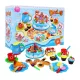  Set compleanno con torta blu 3+