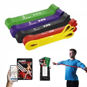    SET DI 5 FASCE DI RESISTENZA ALL'ESERCIZIO POWERBAND fasce fitness DI ALTA QUALITÀ