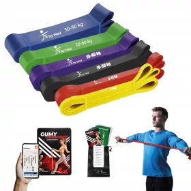    SET DI 6 FASCE DI RESISTENZA ALL'ESERCIZIO POWERBAND fasce fitness DI ALTA QUALITÀ
