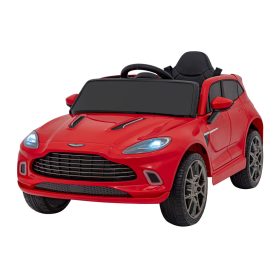    Aston Martin DBX a batteria per bambini Red Pilot EVA Cinture di sicurezza gratuite