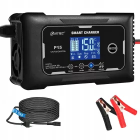    RADDRIZZATORE CARICABATTERIA AUTOMATICO SMART 12/24V P15 15A