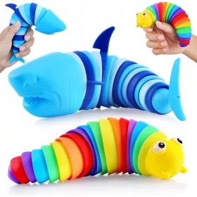    Fidget Slug Toys, Fidget Sensory Toy per bambini, Giocattolo antistress