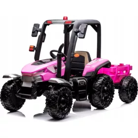    TRATTORE CON RIMORCHIO BATTERIA 24V POTENZA 400W TELECOMANDO