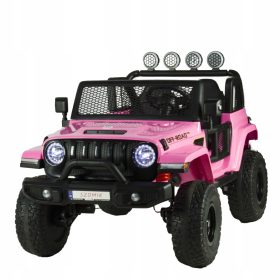    Auto a batteria Fuoristrada MEGA 4 motori 90 W 24 volt Ruote in pelle EVA LED