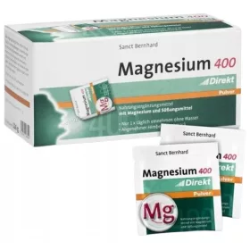   Sanct Bernhard Magnez Direkt 400 mg: Integratore di Magnesio in Pratiche Bustine