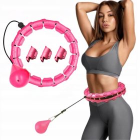    Hula Hop dimagrante con tubi e Hula Hoop ponderato rosa per donna