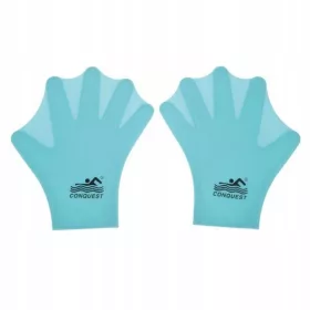  1 paio di guanti da nuoto con mano in silicone