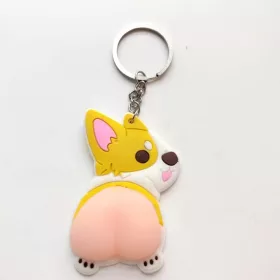    1PC Squeeze Butt Portachiavi Fidget Butt Doll Cartone animato Mini Portachiavi Squishy Ba