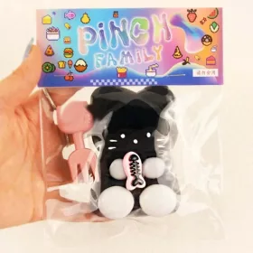    Giocattolo morbido di peluche a forma di gatto, giocattolo sensoriale in TPR, giocattolo antistress in silicone