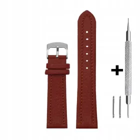    Cinturino in pelle marrone 16 mm DILOY P178.16.8 + strumento GRATUITO