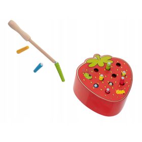  Aga Magnetico bruco in legno fragola