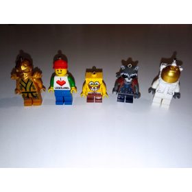    Portachiavi con figure LEGO - Spongebob 853297 razzo 853708 Ninjago Legoland