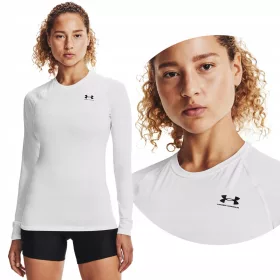    T-SHIRT SPORTIVA TERMOATTIVA UNDER ARMOUR MANICA LUNGA DONNA 1365459-100