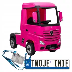    AUTO MERCEDES ACTROS PER BAMBINI A BATTERIA 4X4 PELLE EVA LED + TELECOMANDO