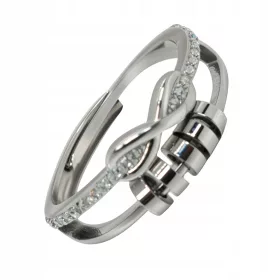    ANELLO IN ARGENTO, antistress, elegante, dischi rotanti, regalo in acciaio