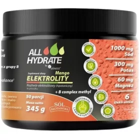   ALLHydrate Elektrolity z kompleksem B i mango, 50 porcji - 345g
