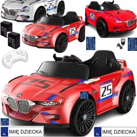    AUTO A BATTERIA PER BAMBINI BWM Z5 Telecomando 2.4G 2 MOTORI + DONDOLO