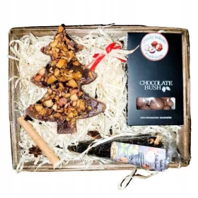    CESTINO REGALO Noci al cioccolato CIOCCOLATO Albero di Natale REGALO NATALE P