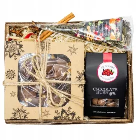    CESTINO REGALO Panpepato Natalizio REGALO NATALE Tè sotto l'albero di Natale