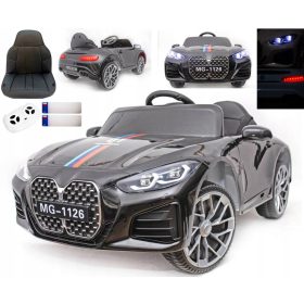    AMMORTIZZATORI CONVERTIBILE PER AUTO SPORTIVE M4 BATTERIA IN PELLE LED TELECOMANDO NERO