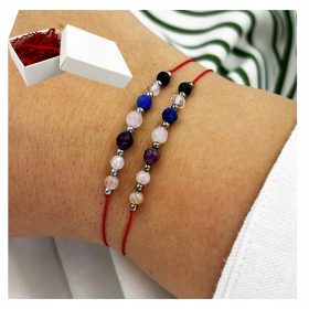    Bracciale Chakra della Felicità 7 Chakra Pietre Naturali Regalo fatto a mano