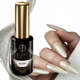    Boska Nails 491 Silvero Hybrid Varnish 6ml Vernice olografica argento
