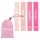  Fasce per esercizi HIT 4 pezzi SET promozione fasce da allenamento per palestre rosa