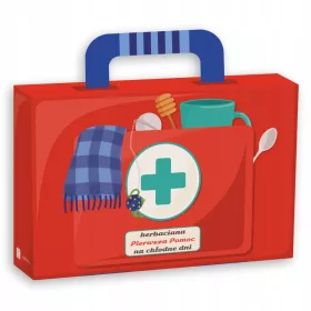    Un set di tè riscaldanti nell'armadietto dei medicinali invernale