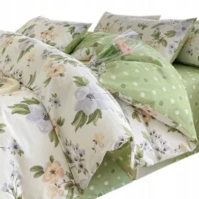   Set di Biancheria da Letto in Cotone al 100%, Design Floreale, 200x220 cm