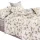 Set Lenzuola in Cotone Bicolore con Motivo Floreale 160x200